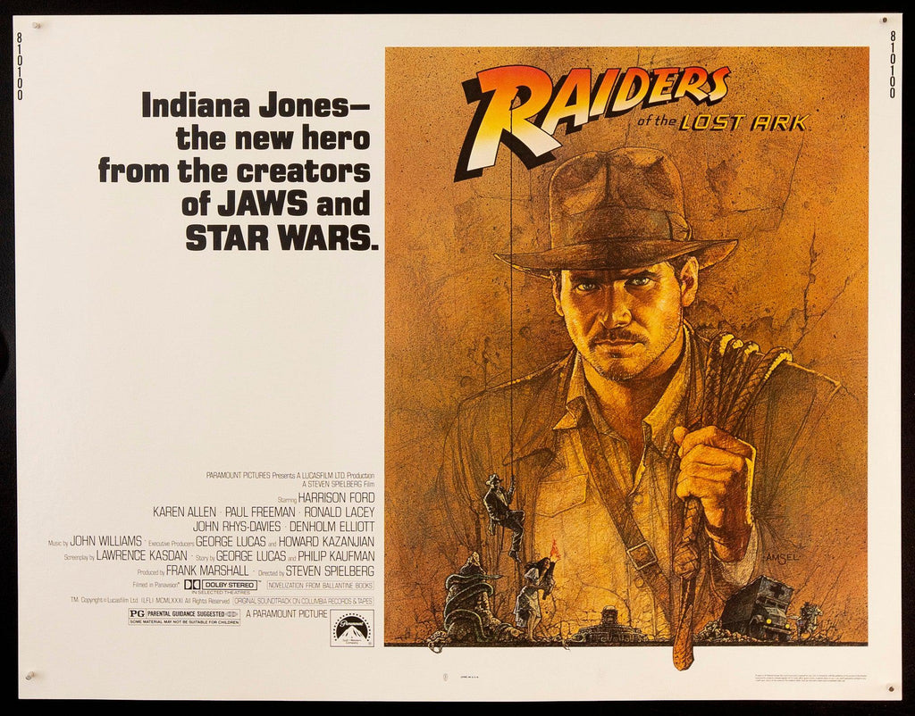 Raiders of the Lost Half Sheet (22x28) Original Vintage Movie Poster
