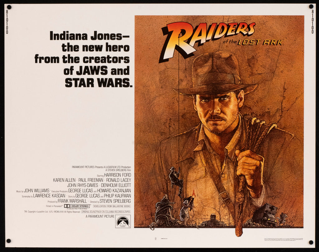 Raiders of the Lost Half Sheet (22x28) Original Vintage Movie Poster
