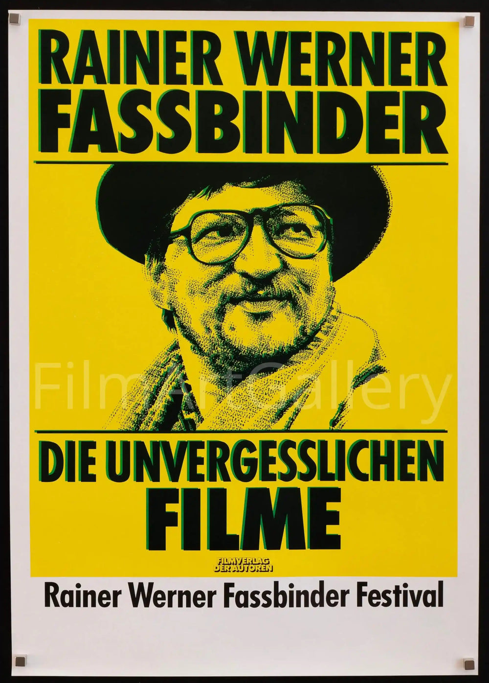 Rainer Werner Fassbinder Film Festival Original Vintage Movie Poster