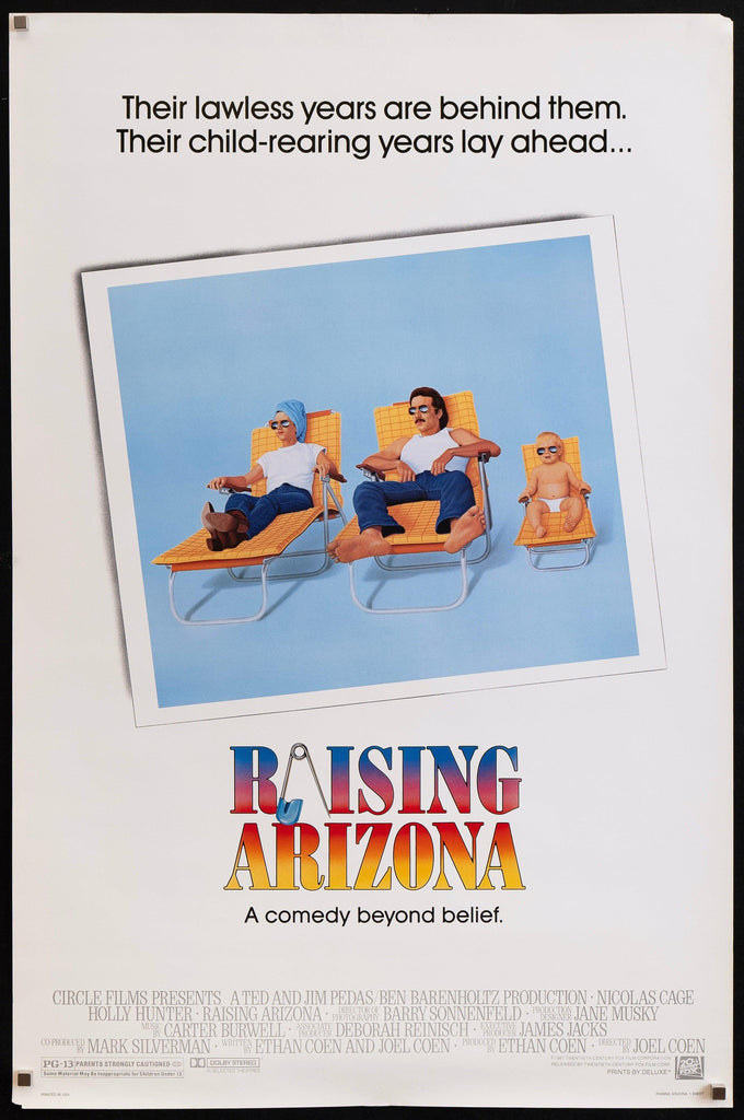 Raising Arizona 1 Sheet (27x41) Original Vintage Movie Poster