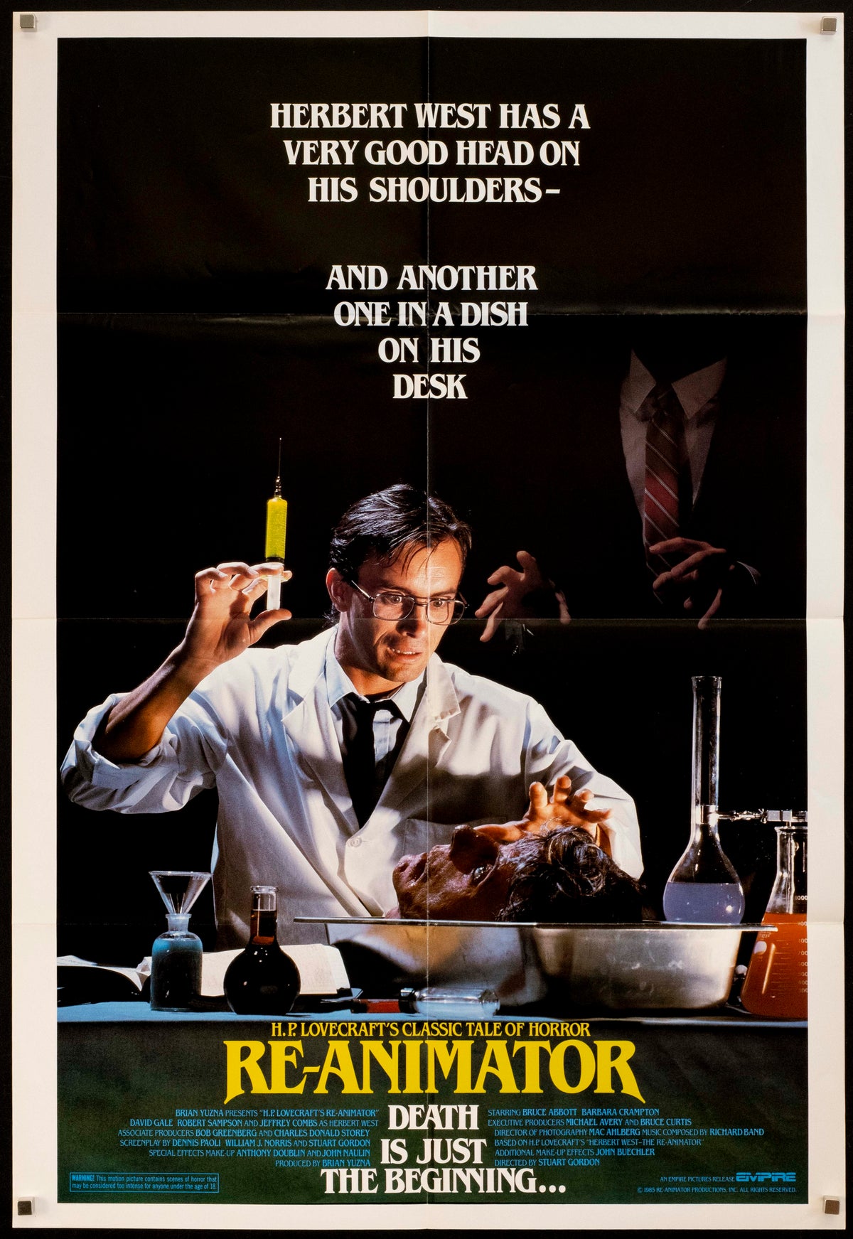 Re-Animator (Reanimator) Original Vintage Movie Poster