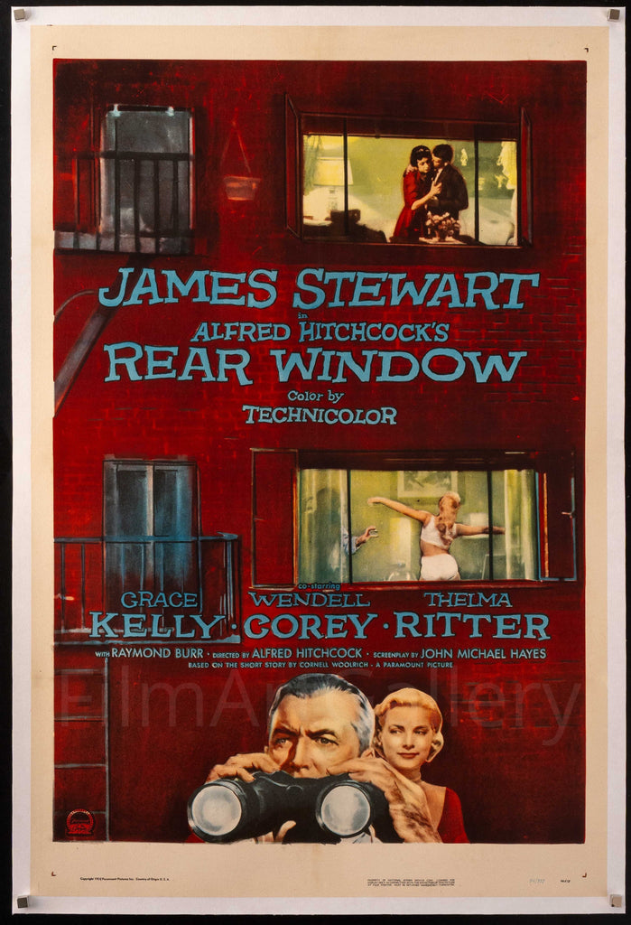 Rear Window 1 Sheet (27x41) Original Vintage Movie Poster