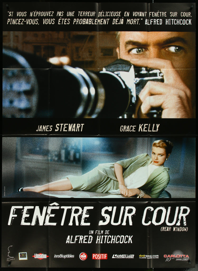 Rear Window French 1 Panel (47x63) Original Vintage Movie Poster
