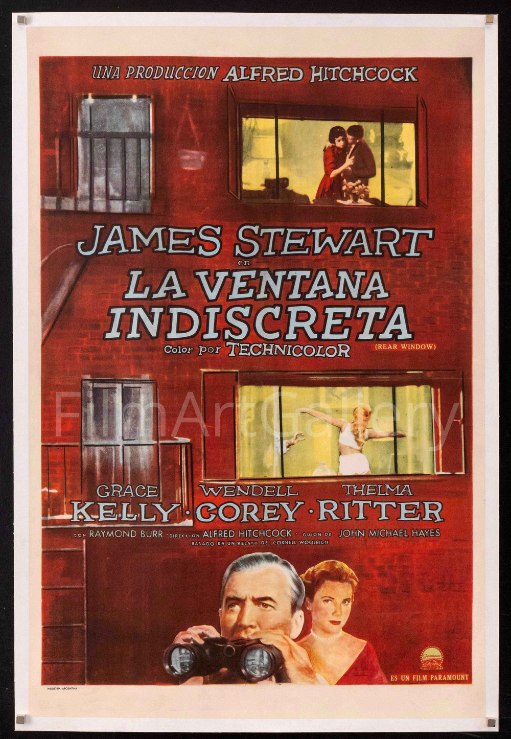 Rear Window Original Vintage Movie Poster