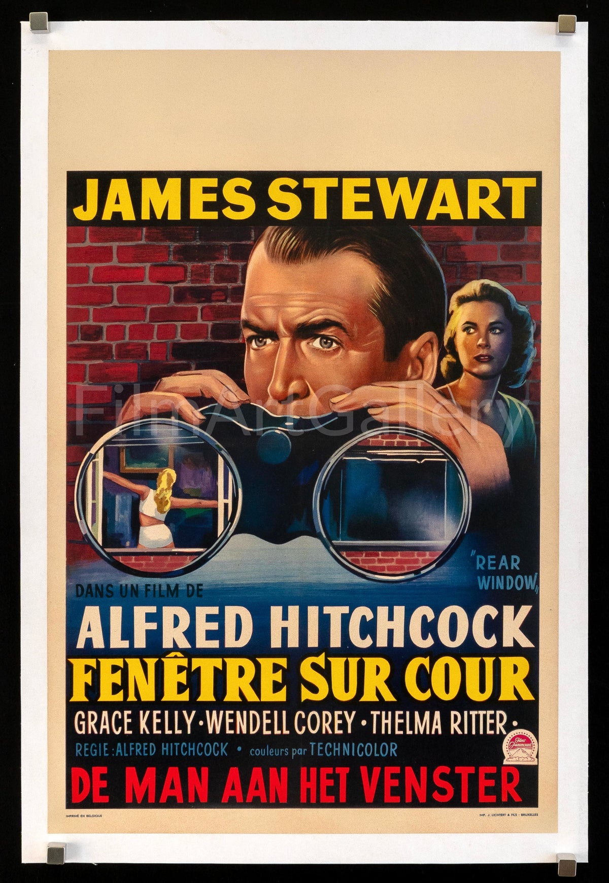 Rear Window Original Vintage Movie Poster