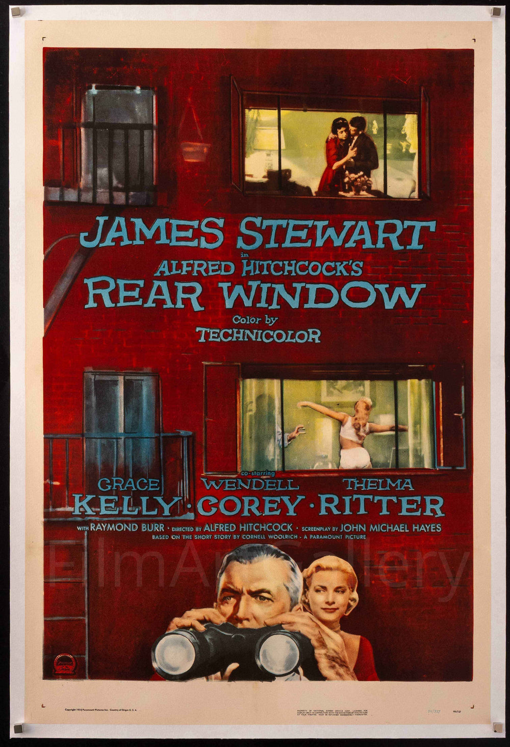 Rear Window Original Vintage Movie Poster