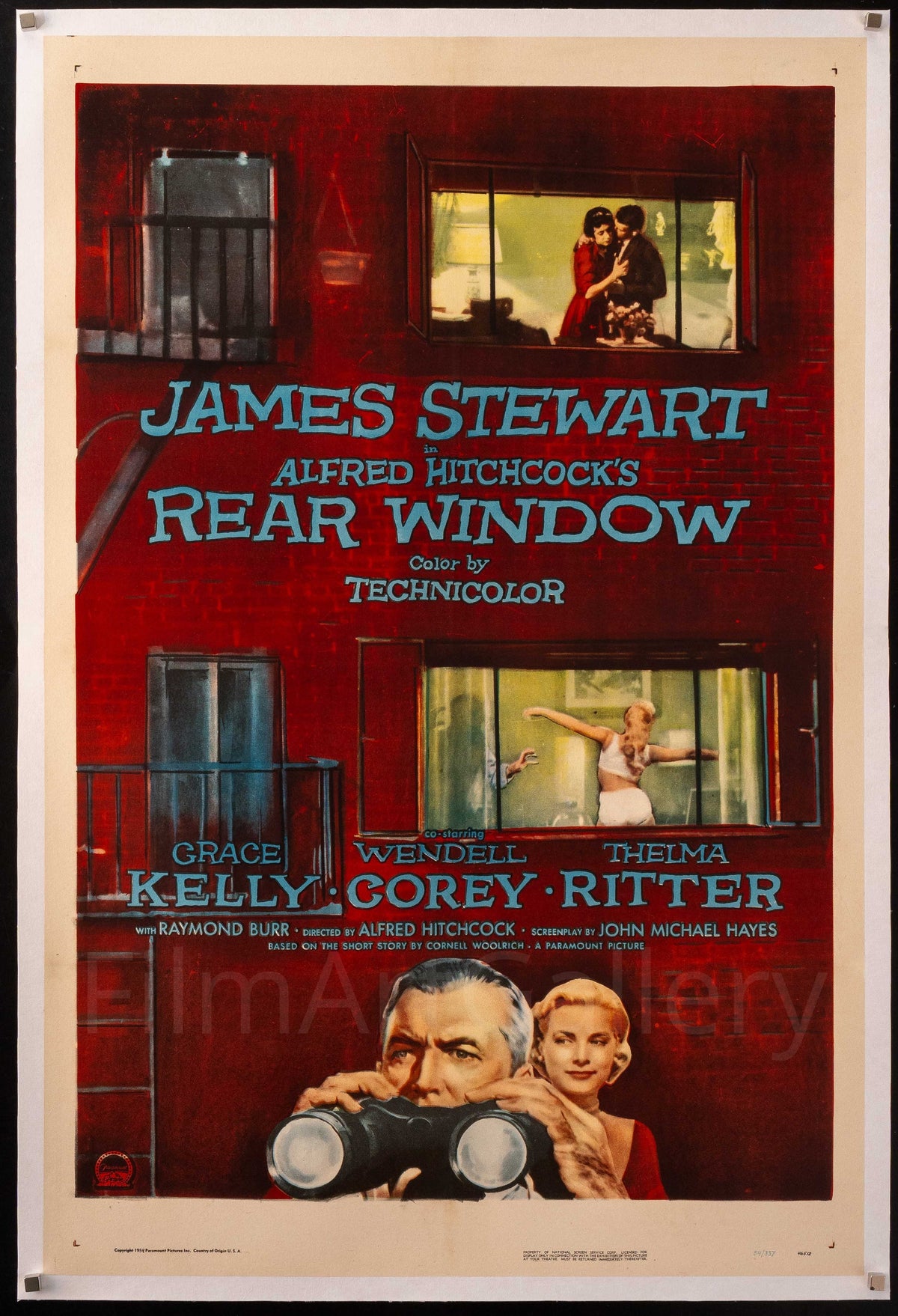 Rear Window Original Vintage Movie Poster