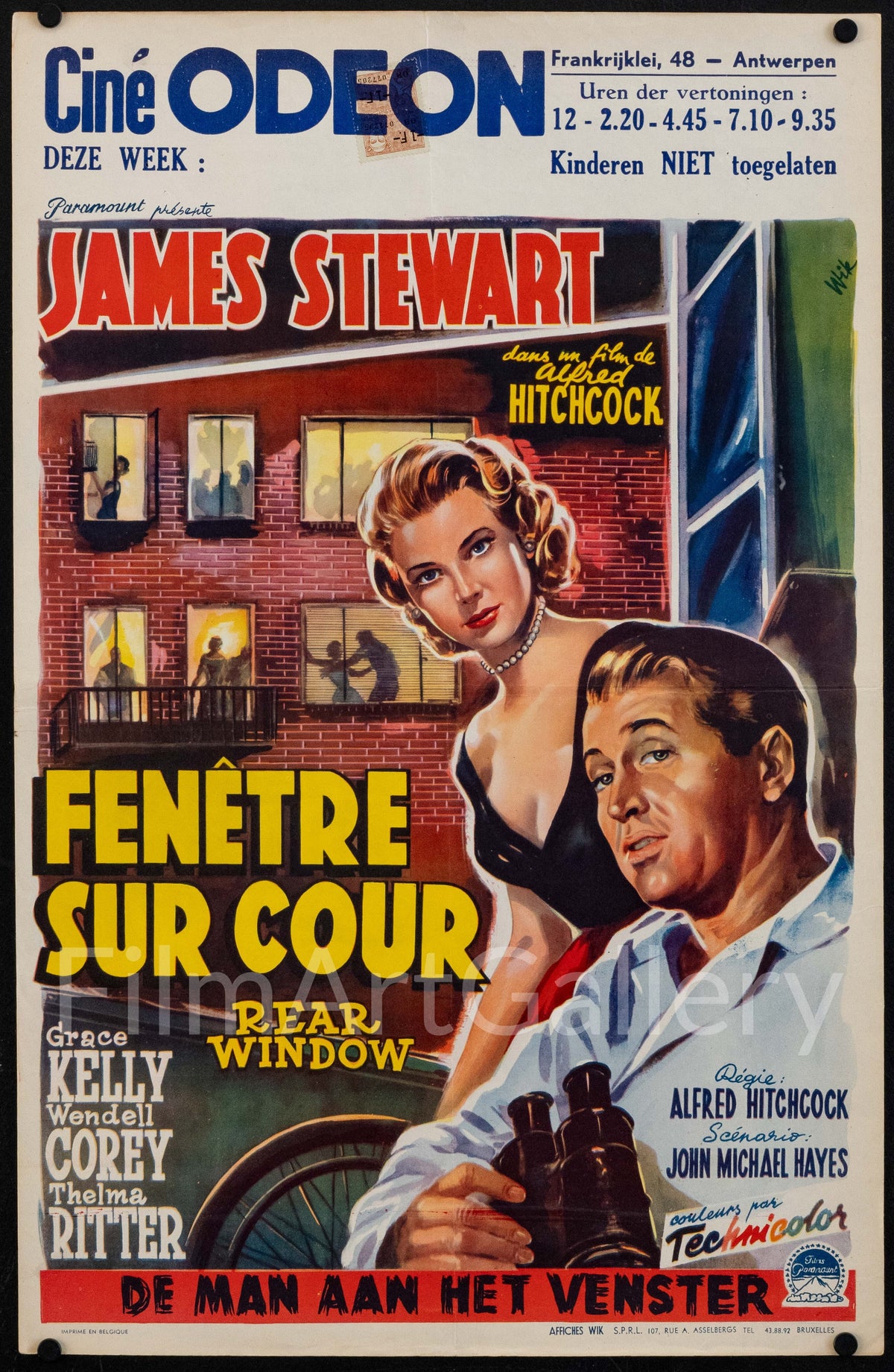 Rear Window Original Vintage Movie Poster