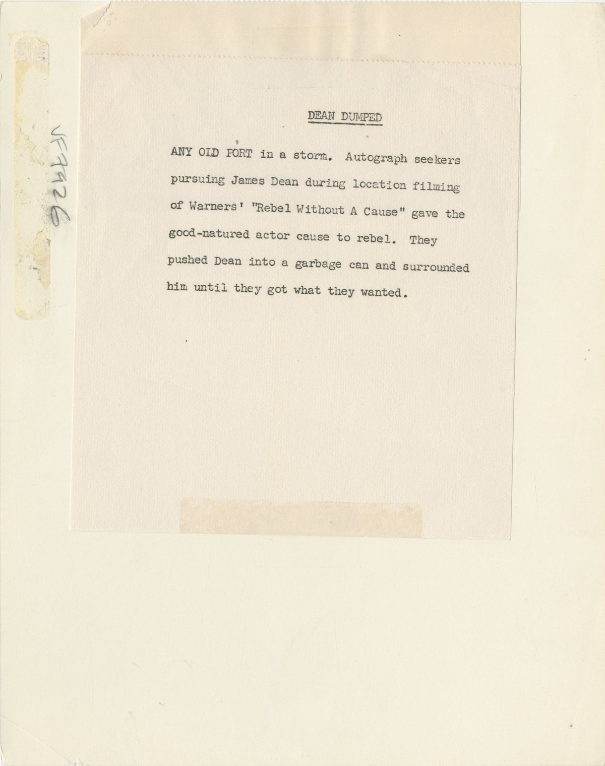 Rebel Without a Cause Original Vintage Movie Poster