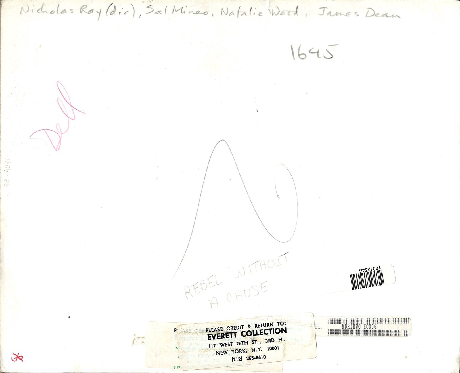 Rebel Without a Cause Original Vintage Movie Poster