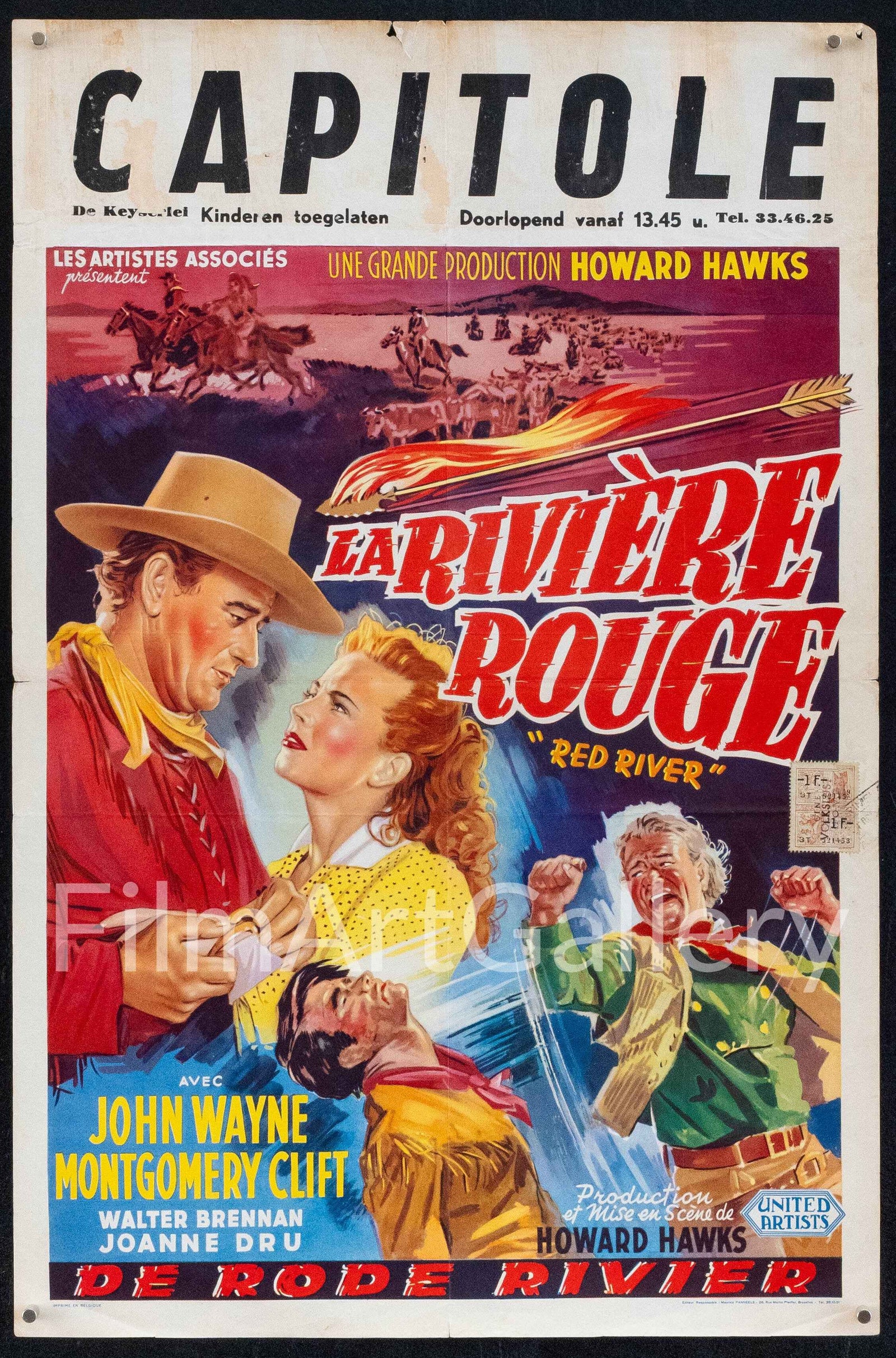 Red River Original Vintage Movie Poster