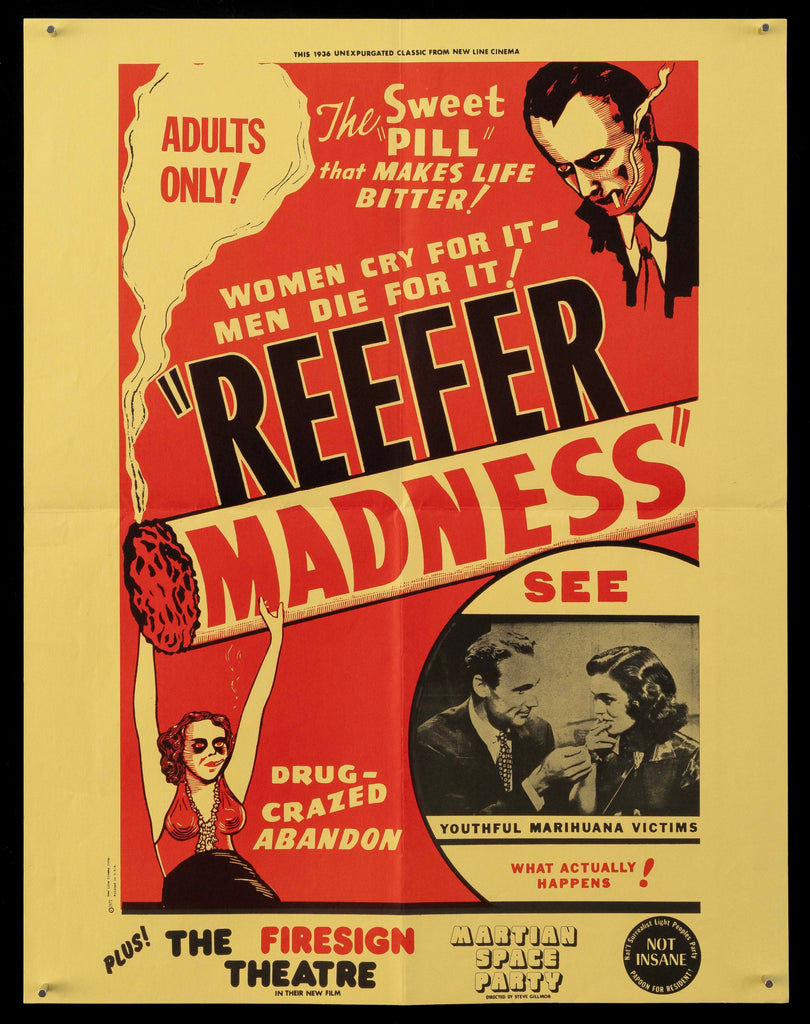 Reefer Madness Original Vintage Movie Poster