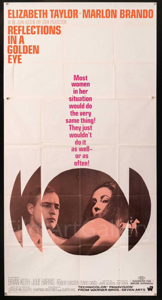 Reflections in a Golden Eye Original Vintage Movie Poster