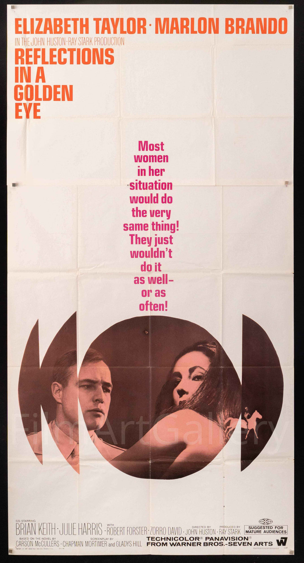 Reflections in a Golden Eye Original Vintage Movie Poster