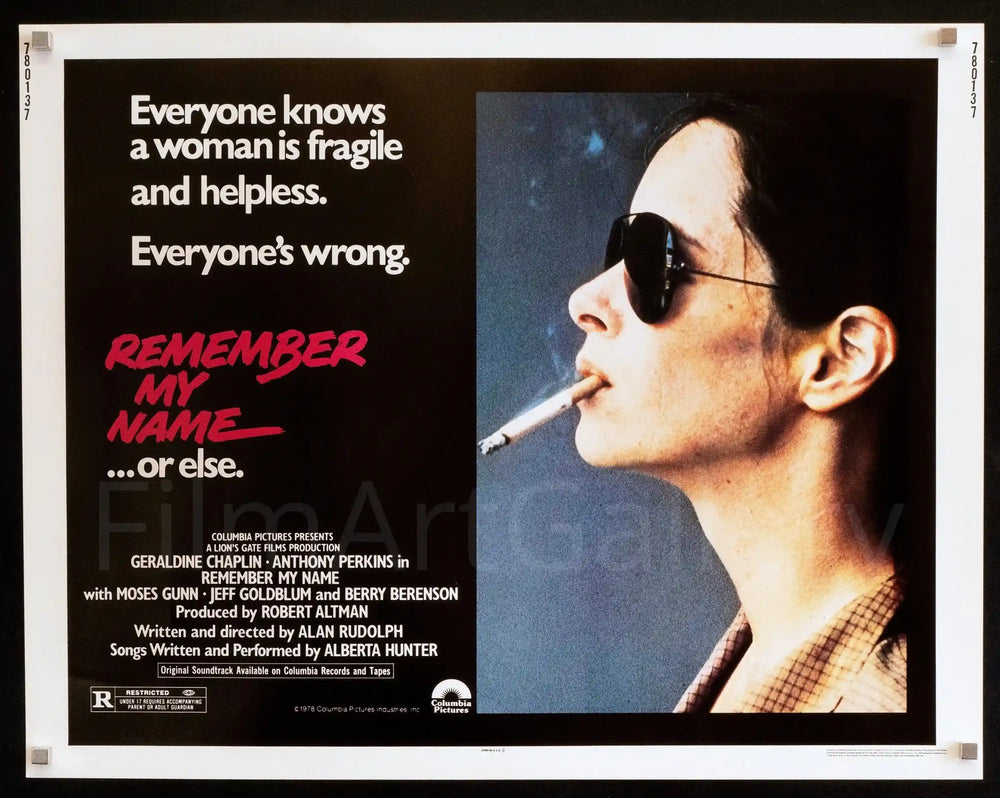 Remember My Name Original Vintage Movie Poster