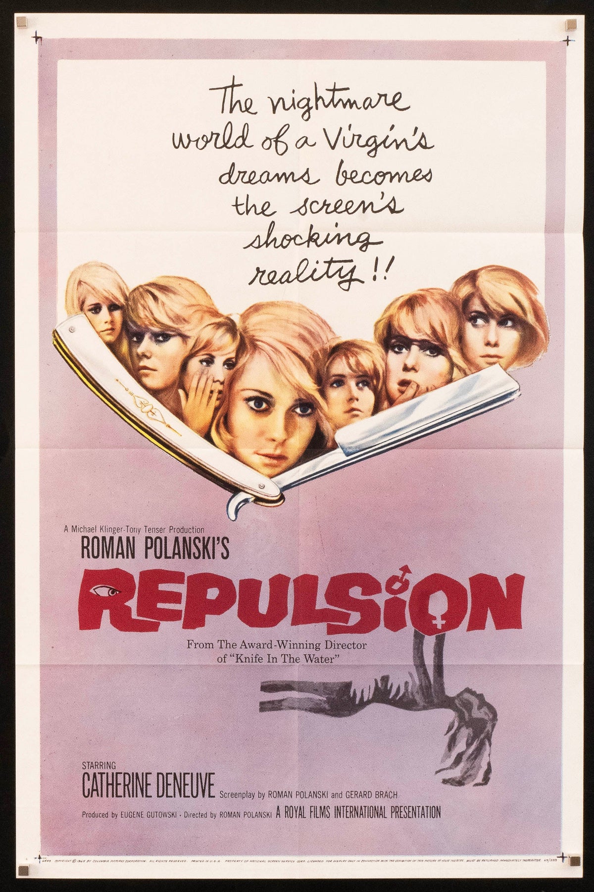 Repulsion Original Vintage Movie Poster