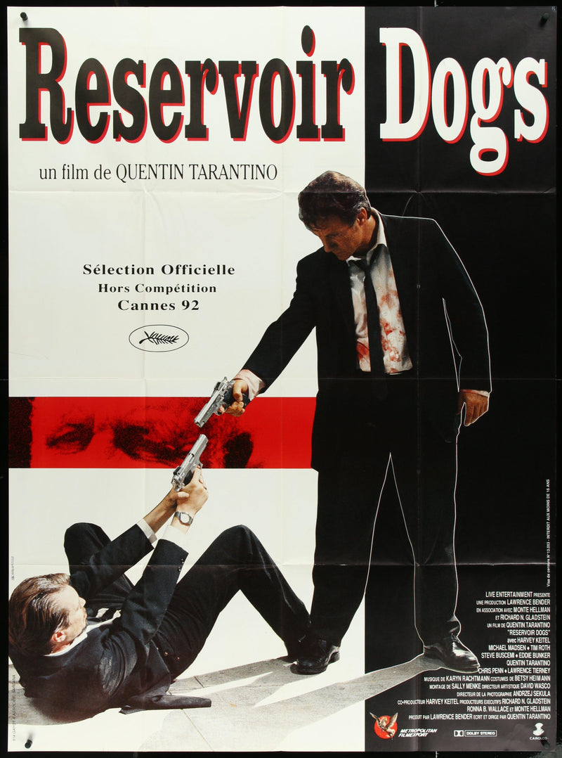 Reservoir Dogs French 1 panel (47x63) Original Vintage Movie Poster