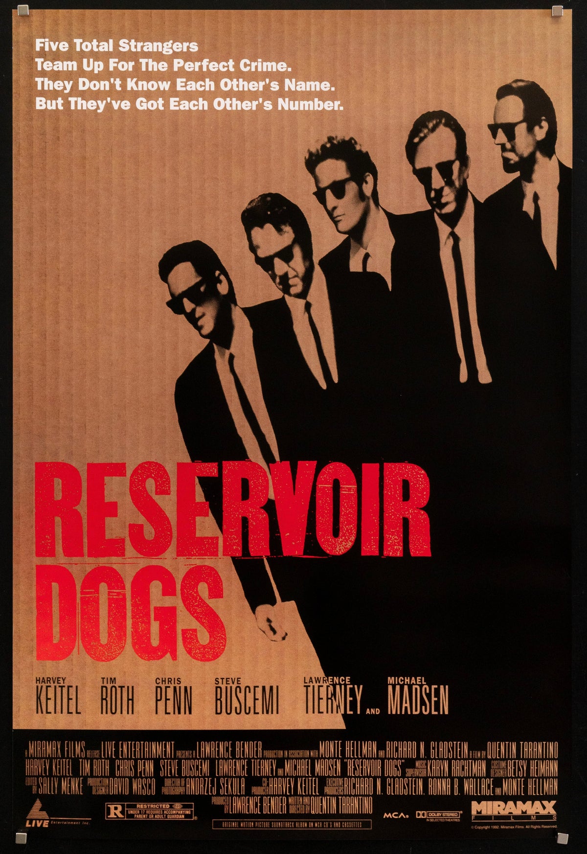 Reservoir Dogs Original Vintage Movie Poster