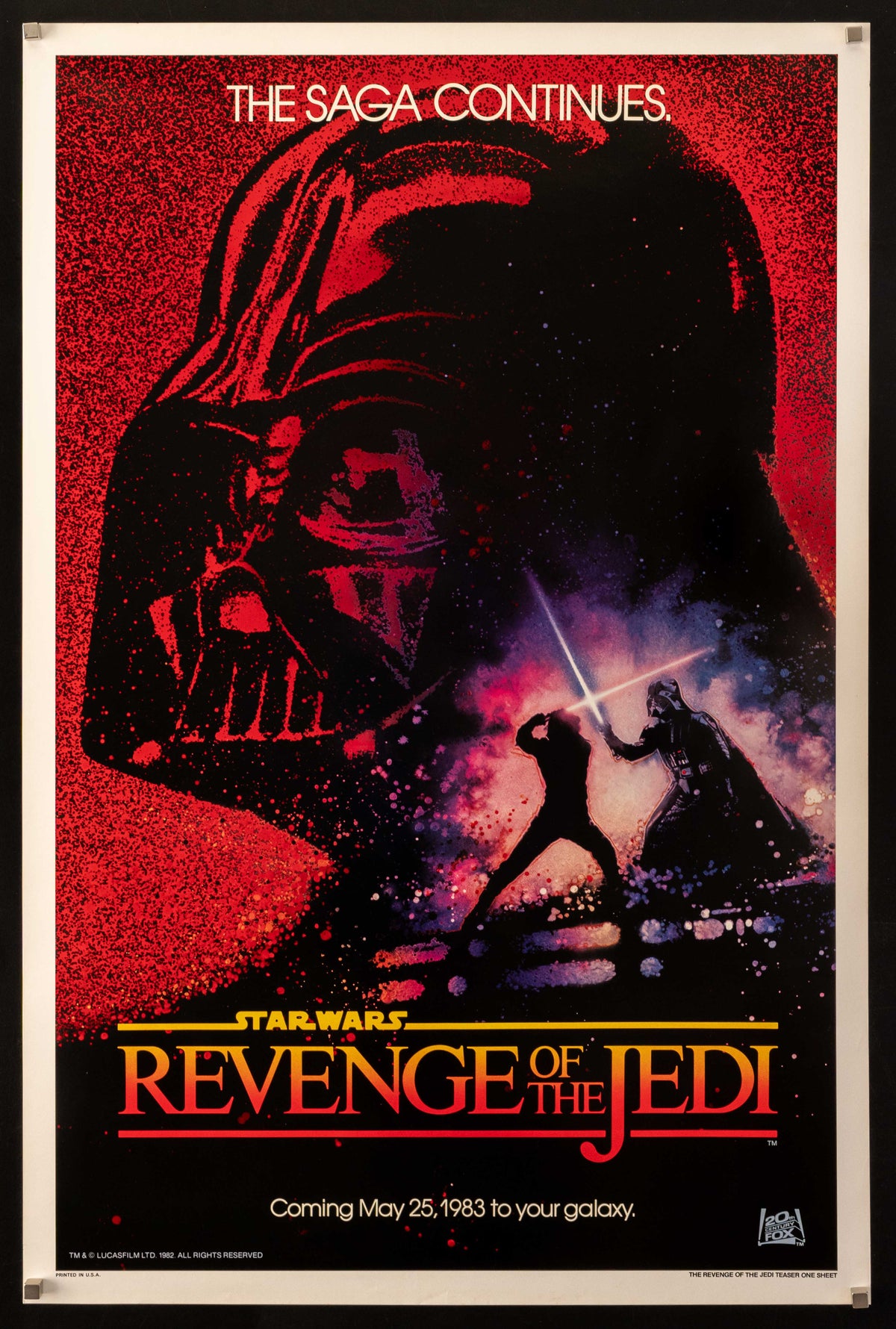 Return of the Jedi (Revenge) Original Vintage Movie Poster