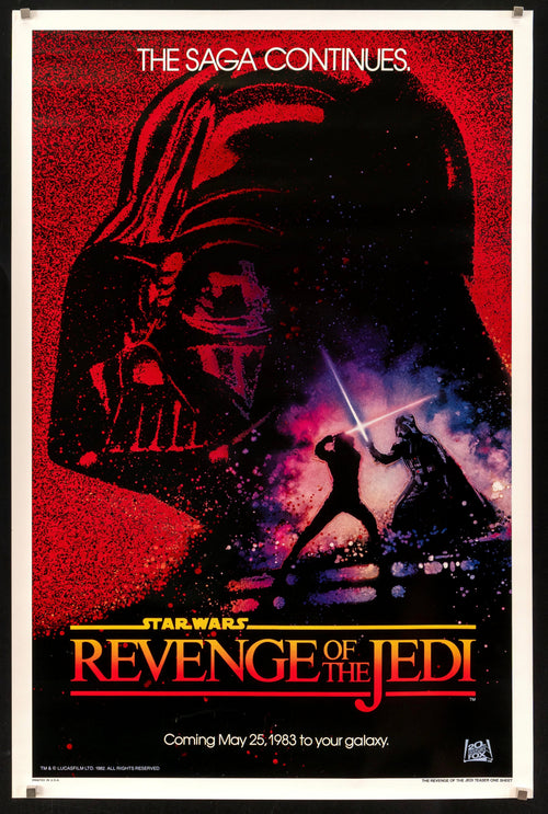 Return of the Jedi (Revenge) Original Vintage Movie Poster