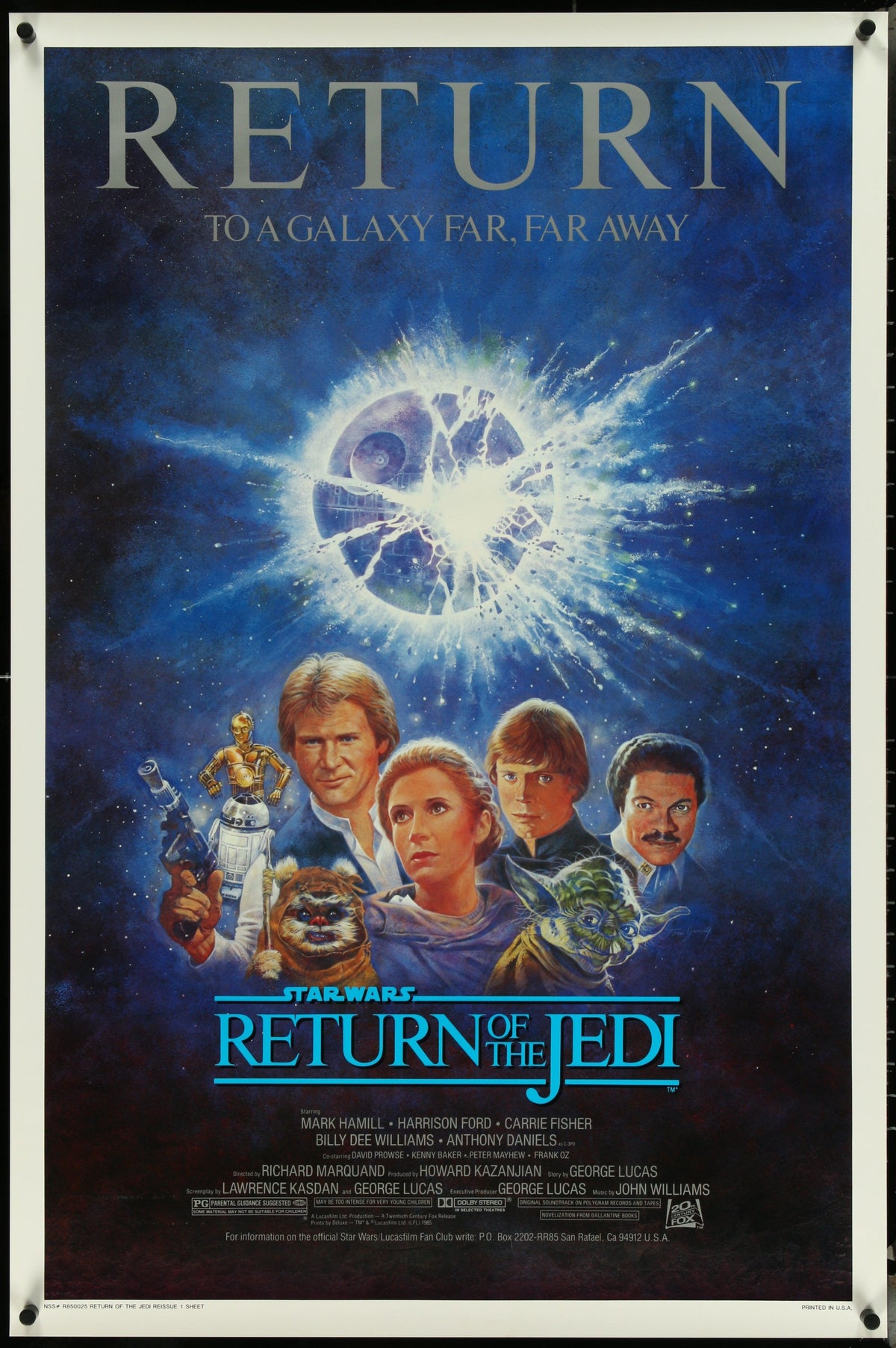 Return of the Jedi 1 Sheet (27x41) Original Vintage Movie Poster