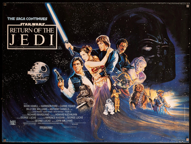 Return of the Jedi British Quad (30x40) Original Vintage Movie Poster