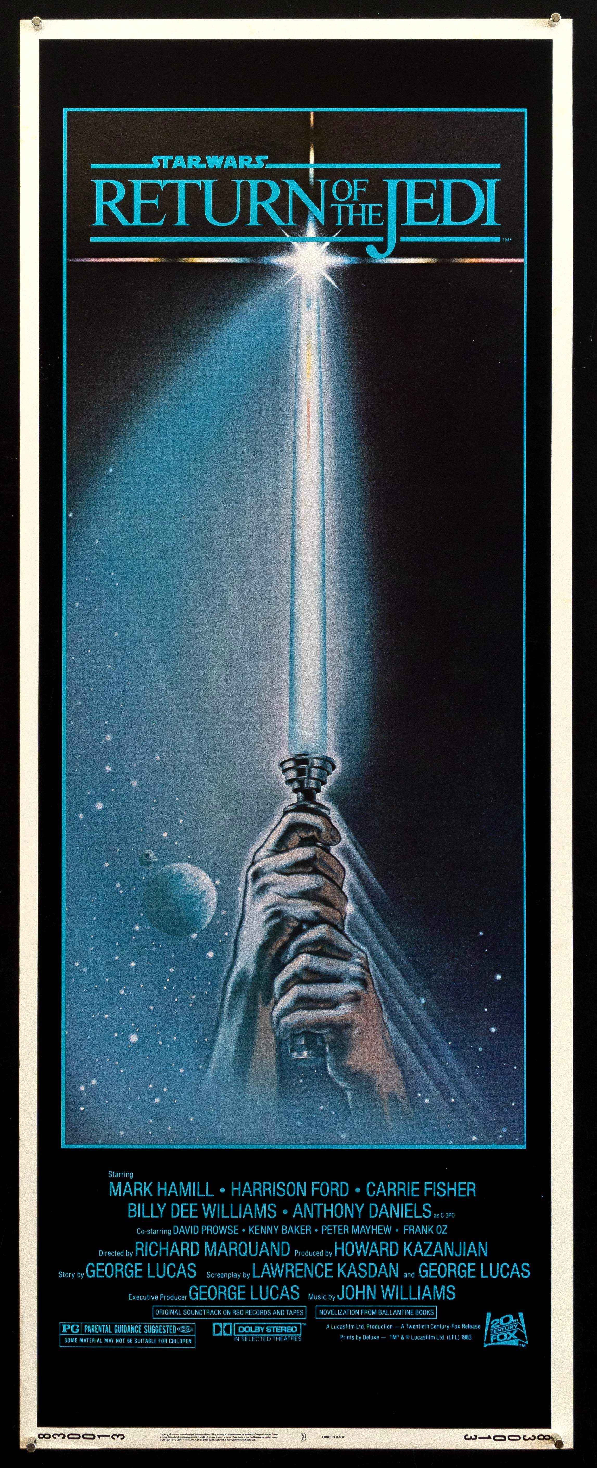 Return of the Jedi Movie Poster 1983 Insert (14x36)