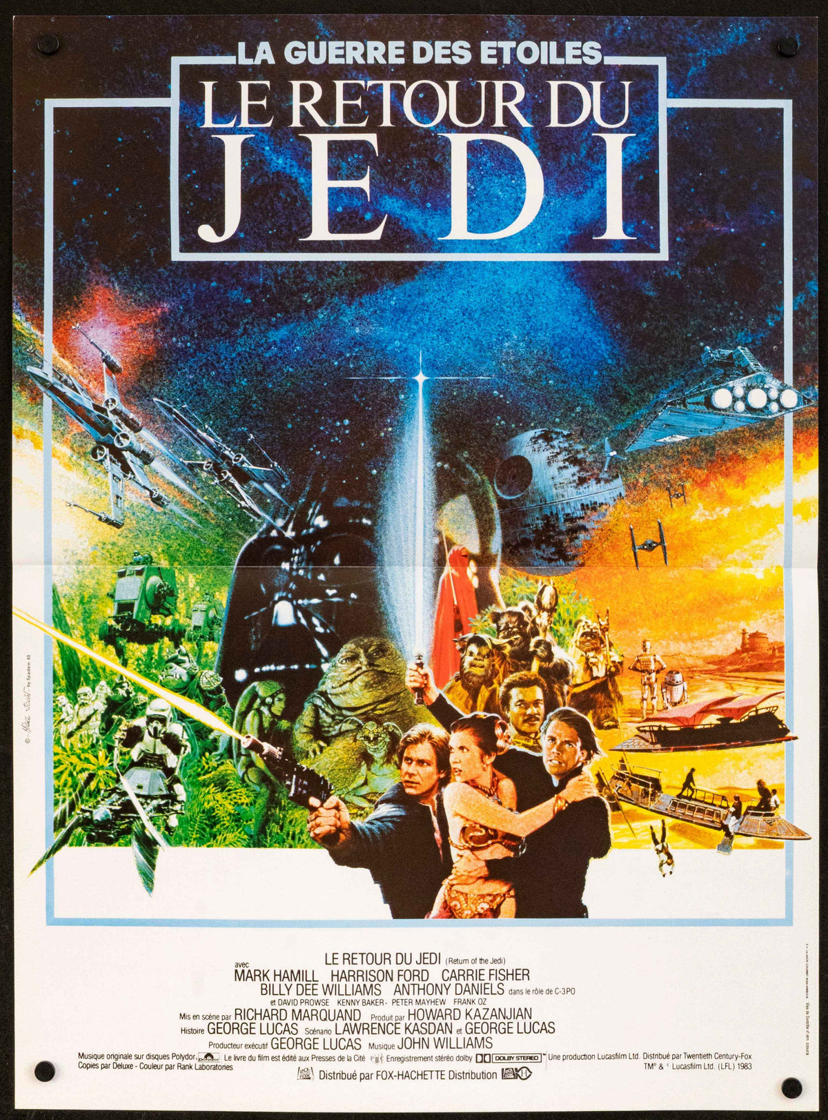 Return of the Jedi Original Vintage Movie Poster