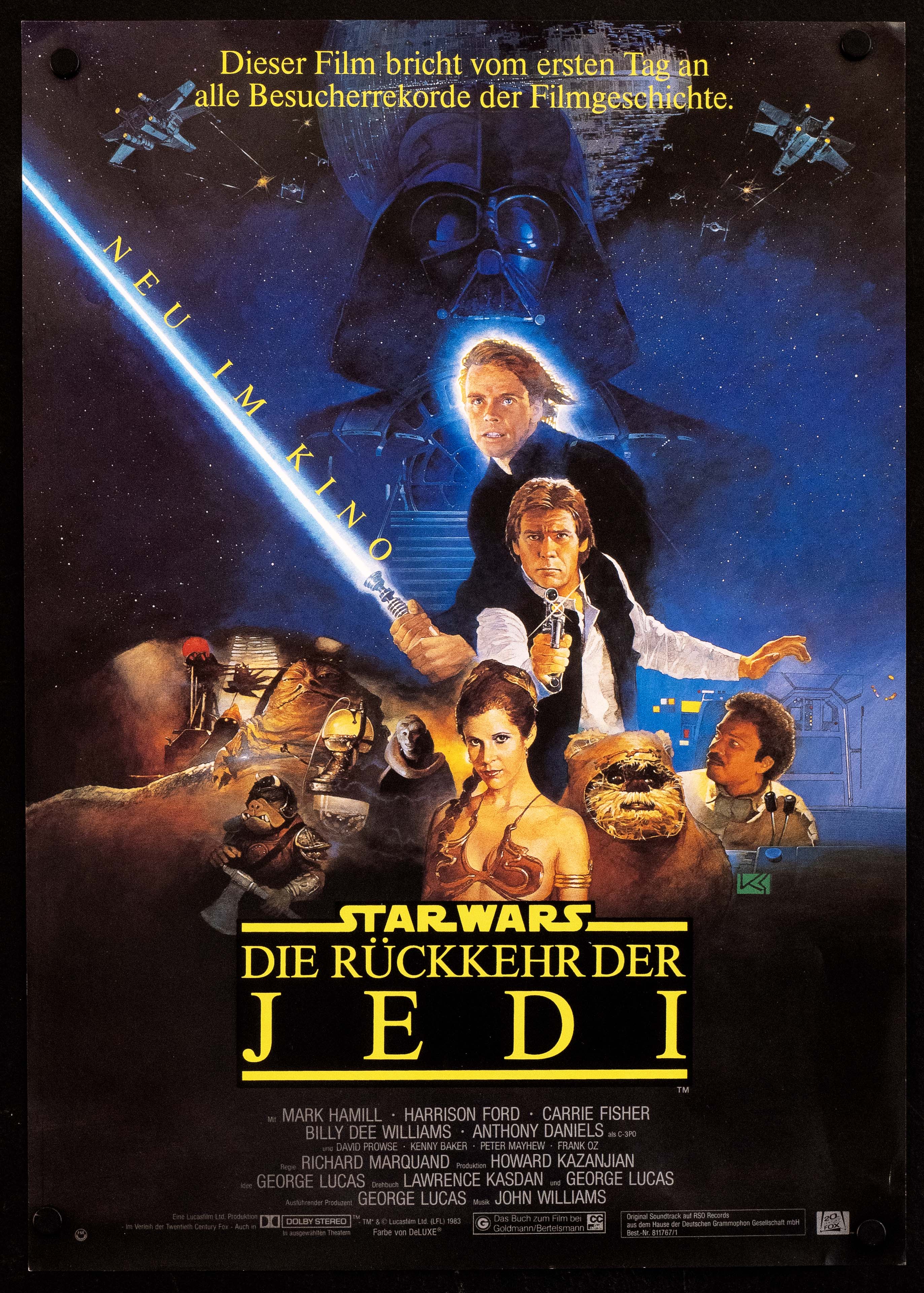 Return of the Jedi Movie Poster 1983 German A0 (33x46)