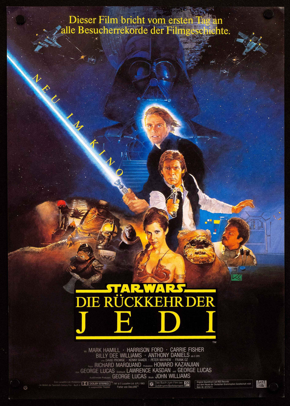 Return of the Jedi Original Vintage Movie Poster