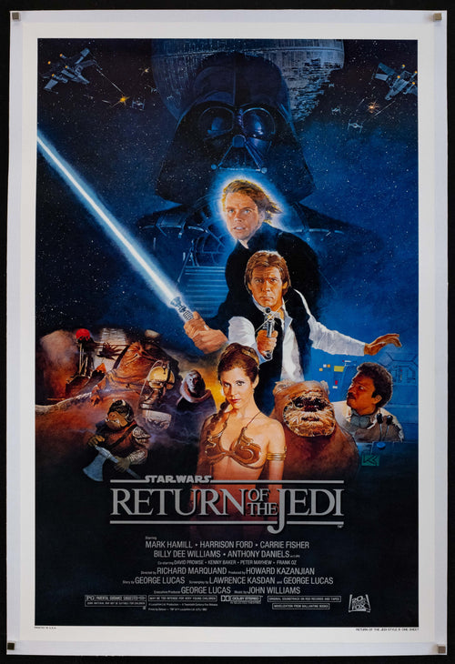 Return of the Jedi Original Vintage Movie Poster