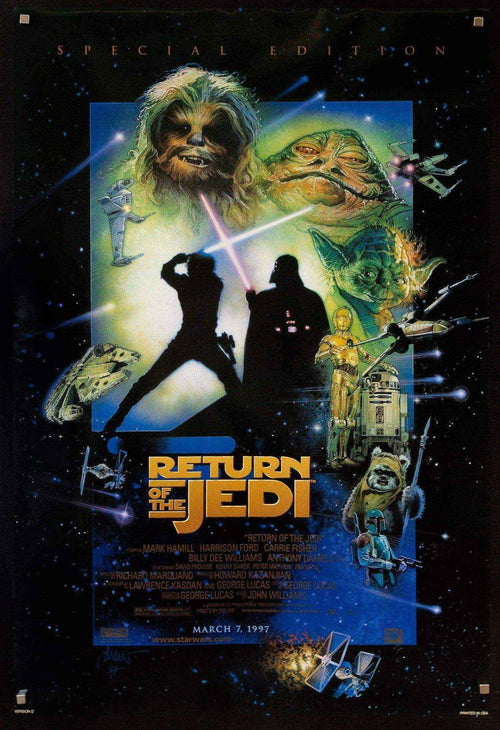Return of the Jedi Original Vintage Movie Poster