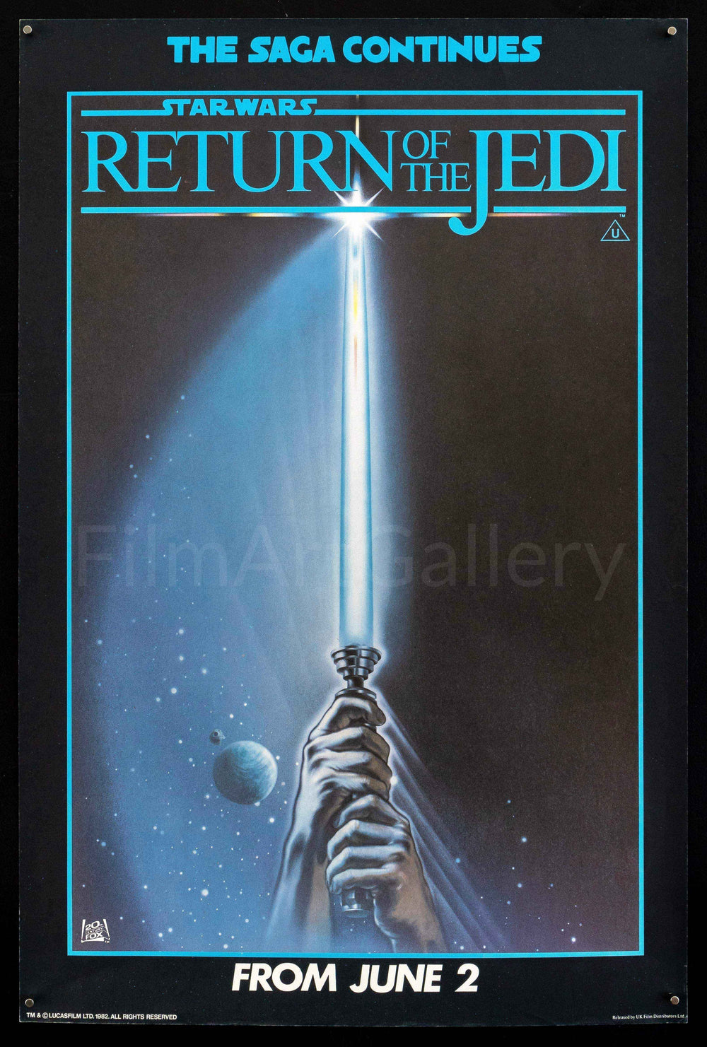 Return of the Jedi Original Vintage Movie Poster