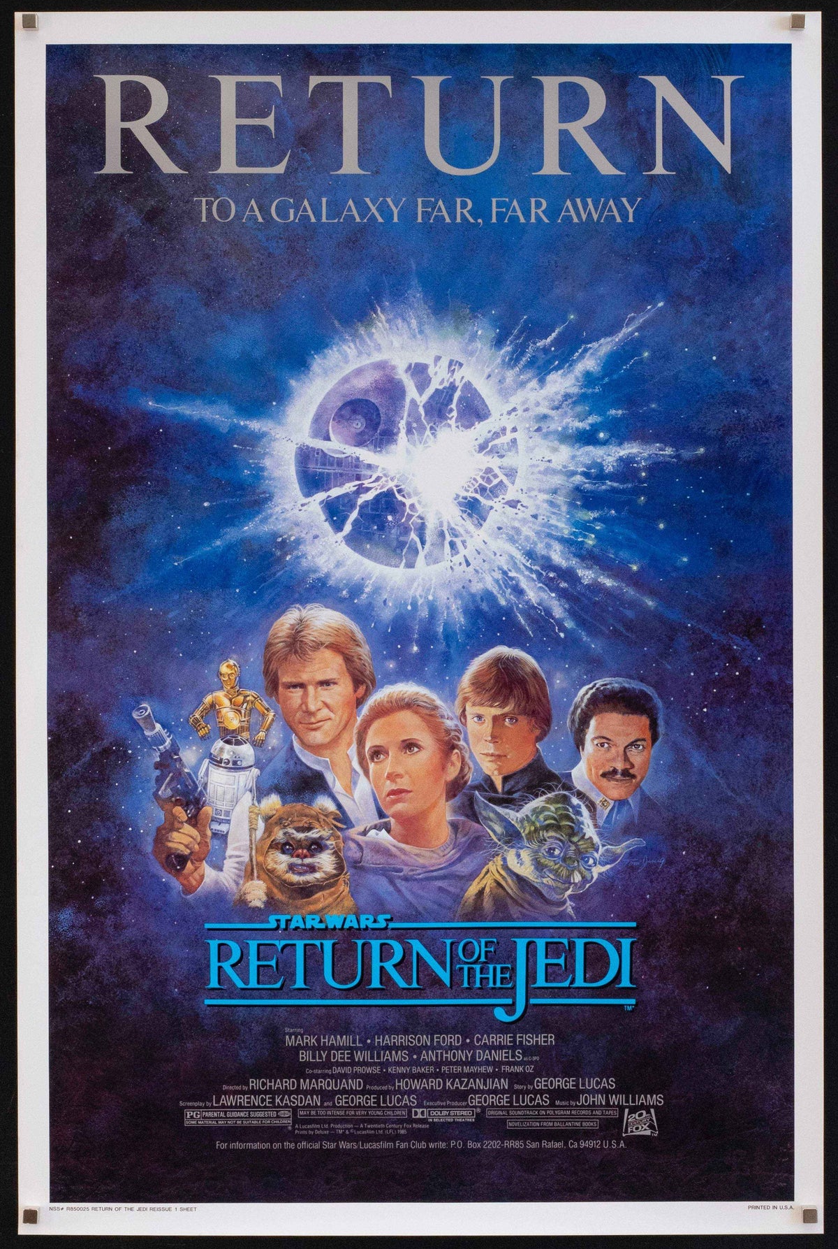 Return of the Jedi Original Vintage Movie Poster