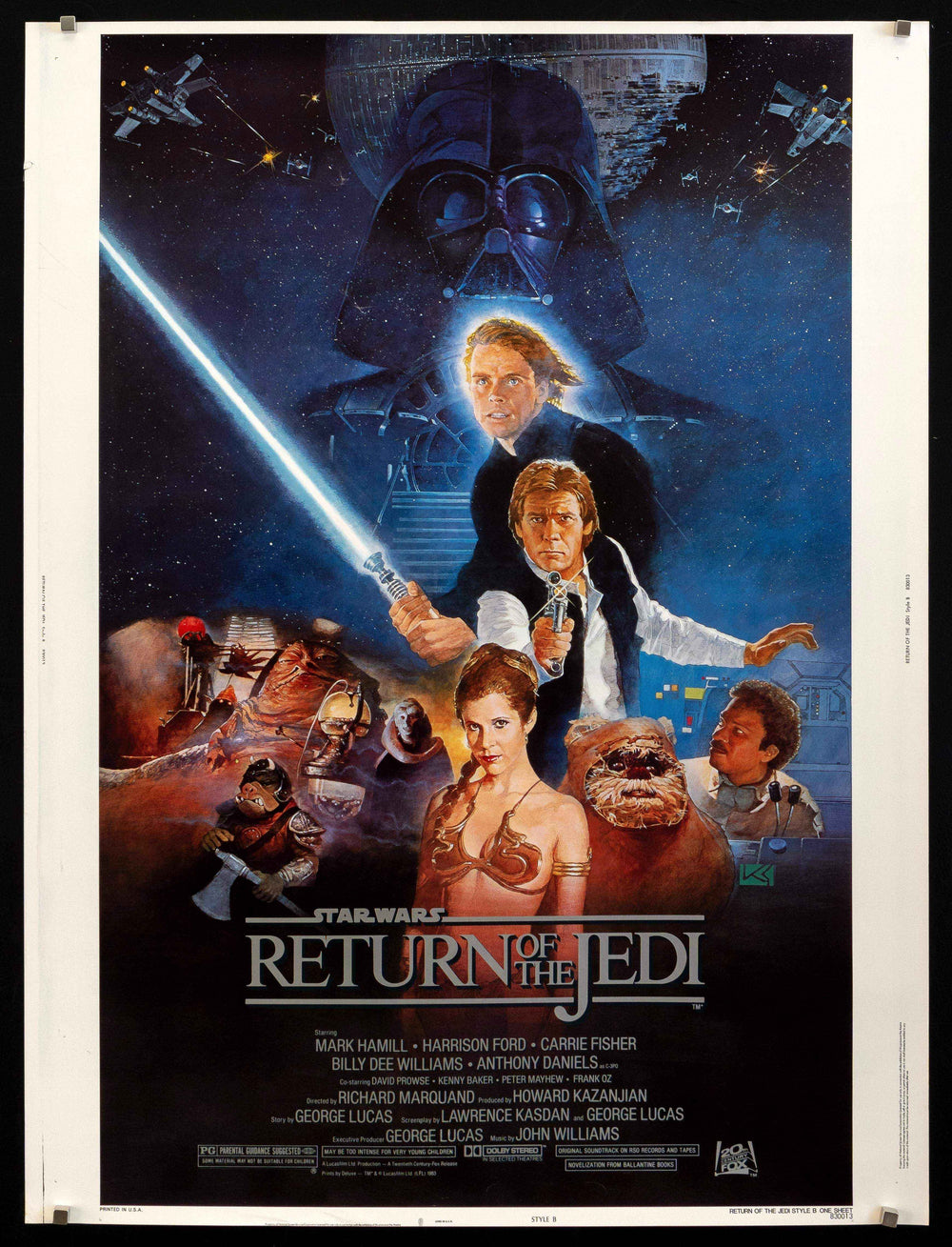 Return of the Jedi Original Vintage Movie Poster