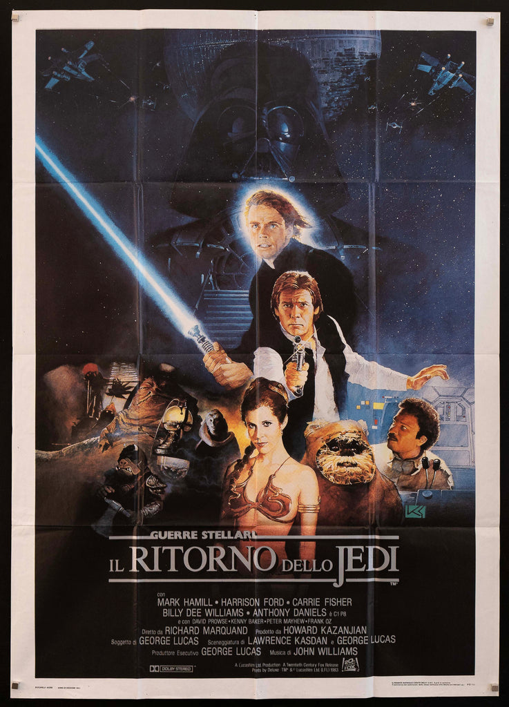 Return of the Jedi Movie Poster 1983 Italian 2 Foglio (39x55)