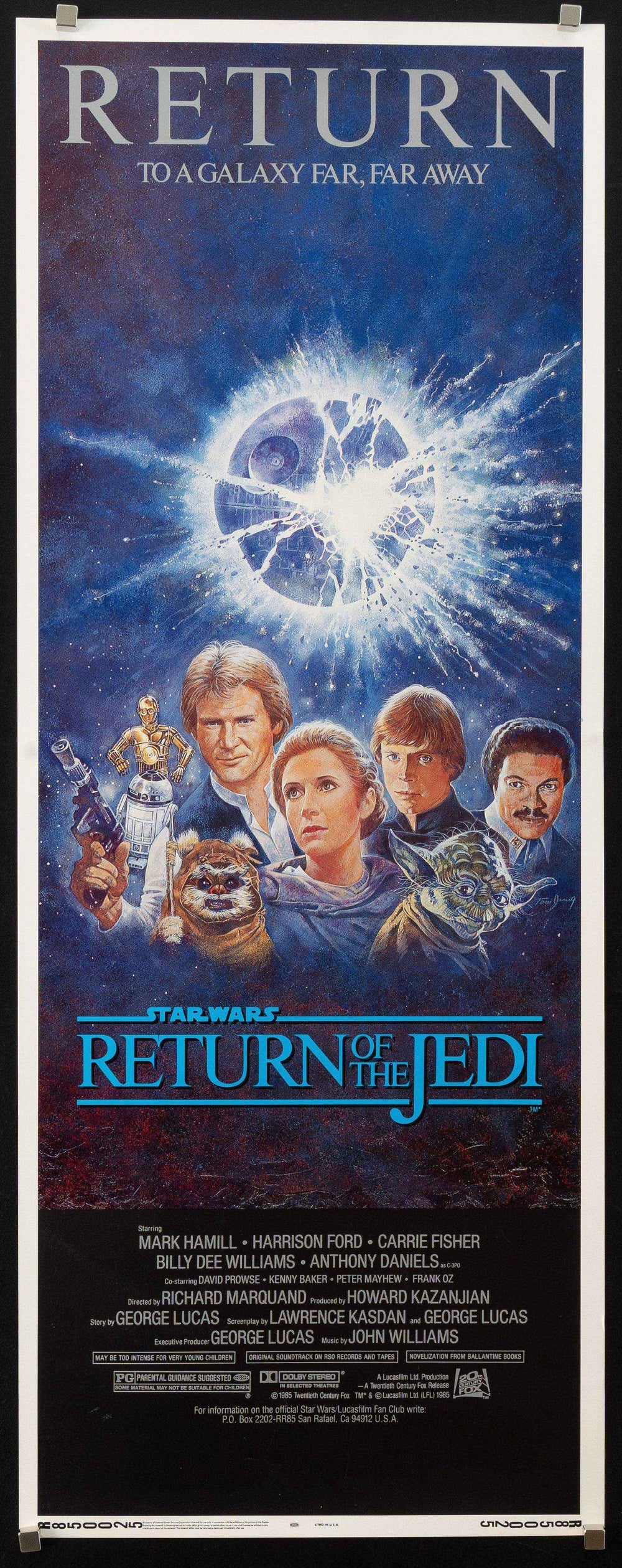 Return of the Jedi Original Vintage Movie Poster