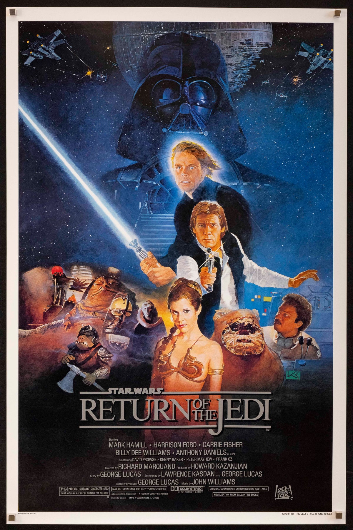Return of the Jedi Original Vintage Movie Poster