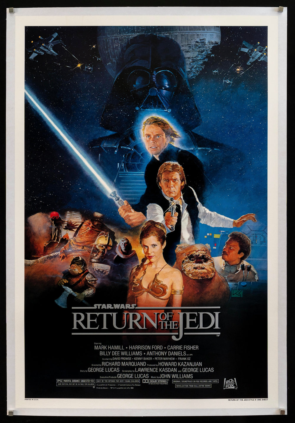 Return of the Jedi Original Vintage Movie Poster