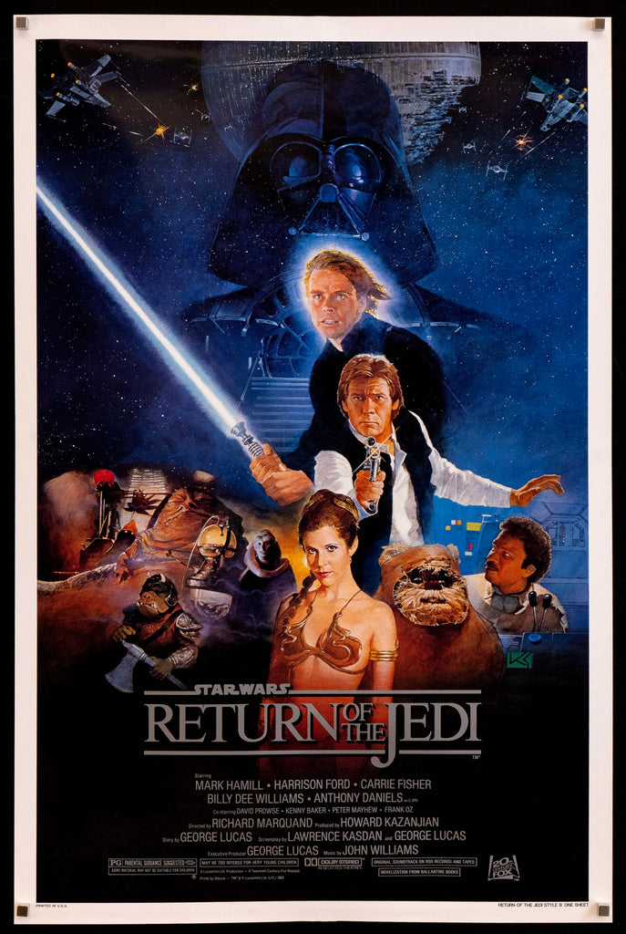 Return of the Jedi Original Vintage Movie Poster