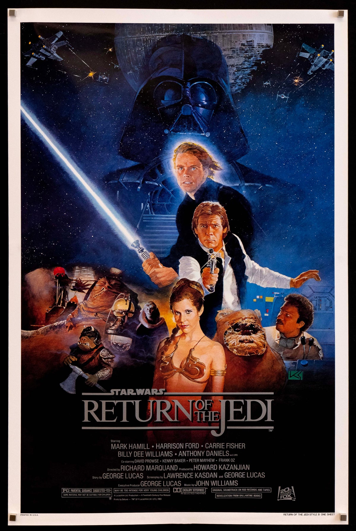 Return of the Jedi Original Vintage Movie Poster