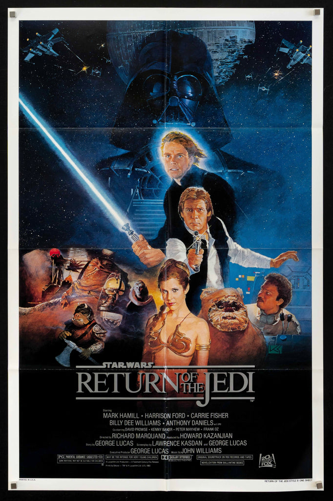 Return of the Jedi Original Vintage Movie Poster