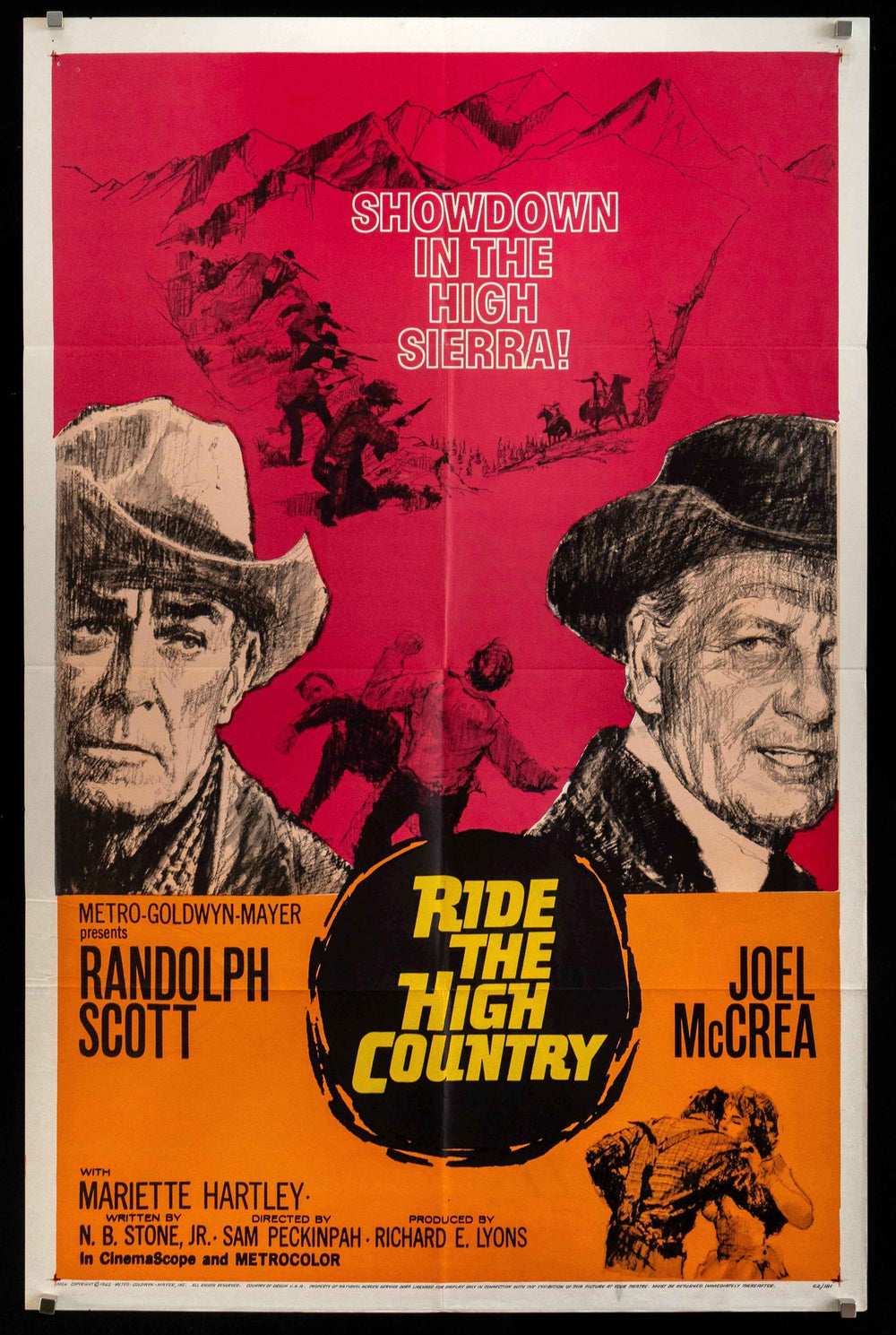 Ride the High Country Original Vintage Movie Poster