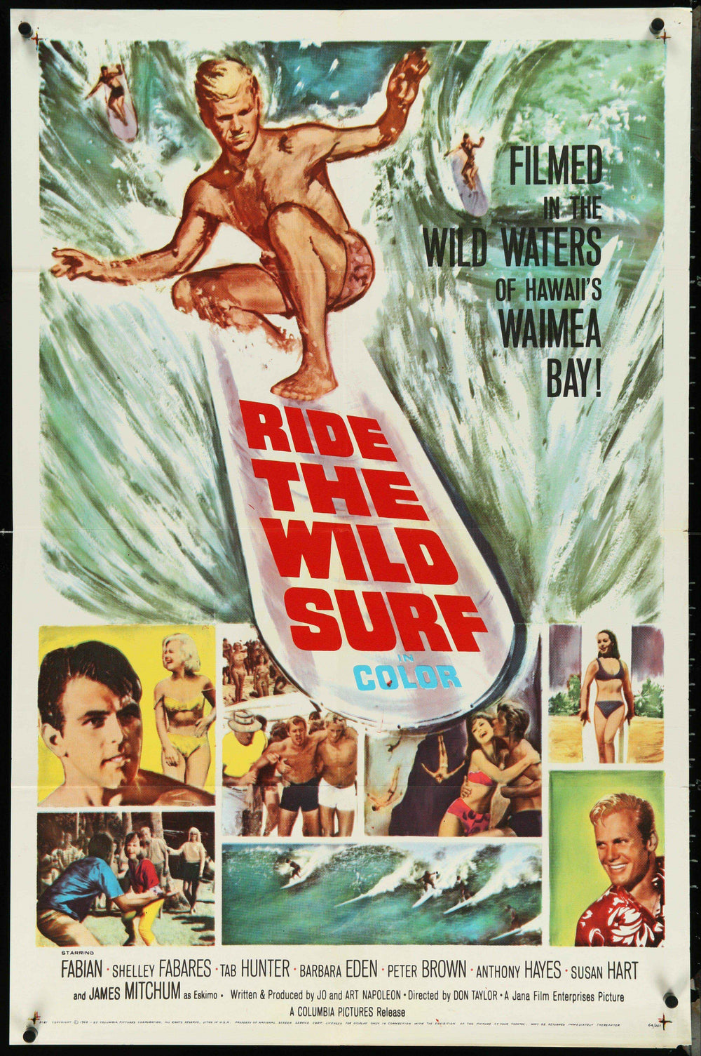 Ride the Wild Surf Original Vintage Movie Poster