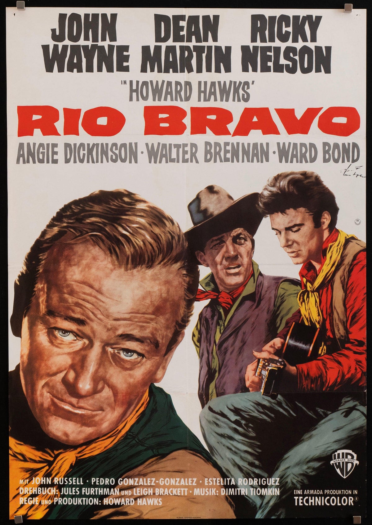 Rio Bravo German A1 (23x33) Original Vintage Movie Poster