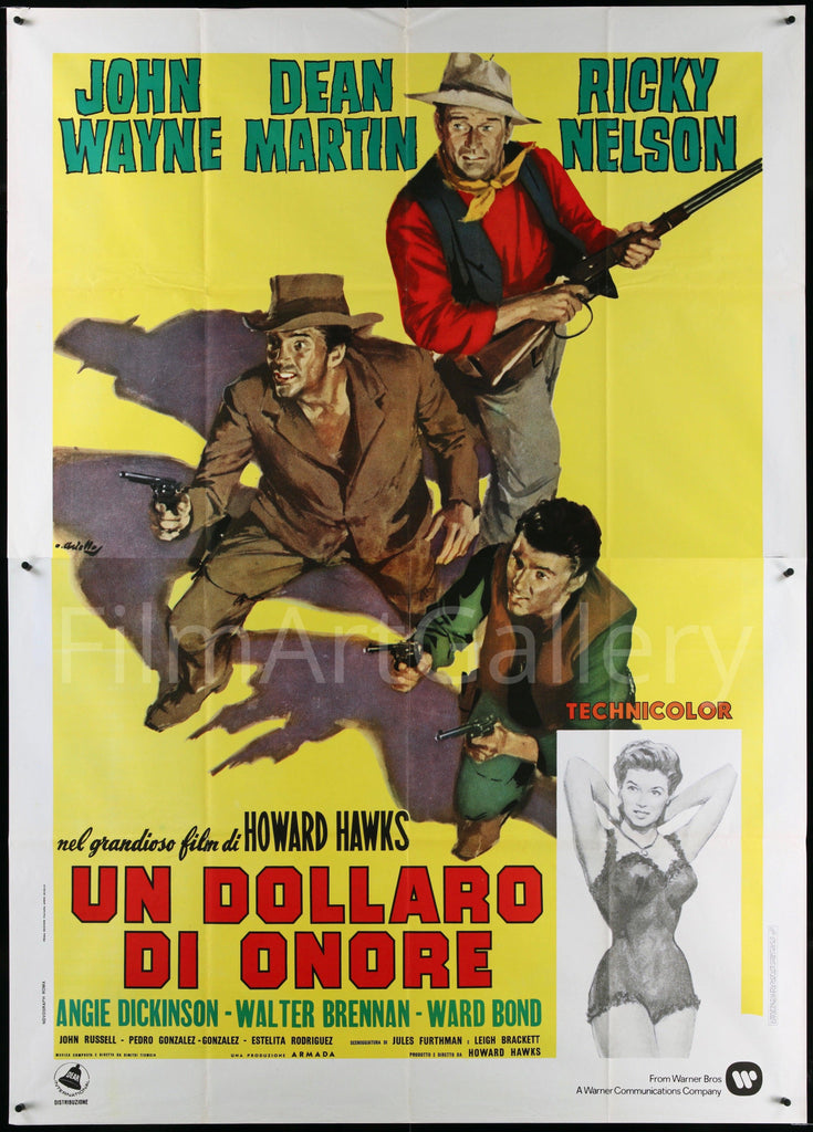 Rio Bravo Italian 4 Foglio (55x78) Original Vintage Movie Poster