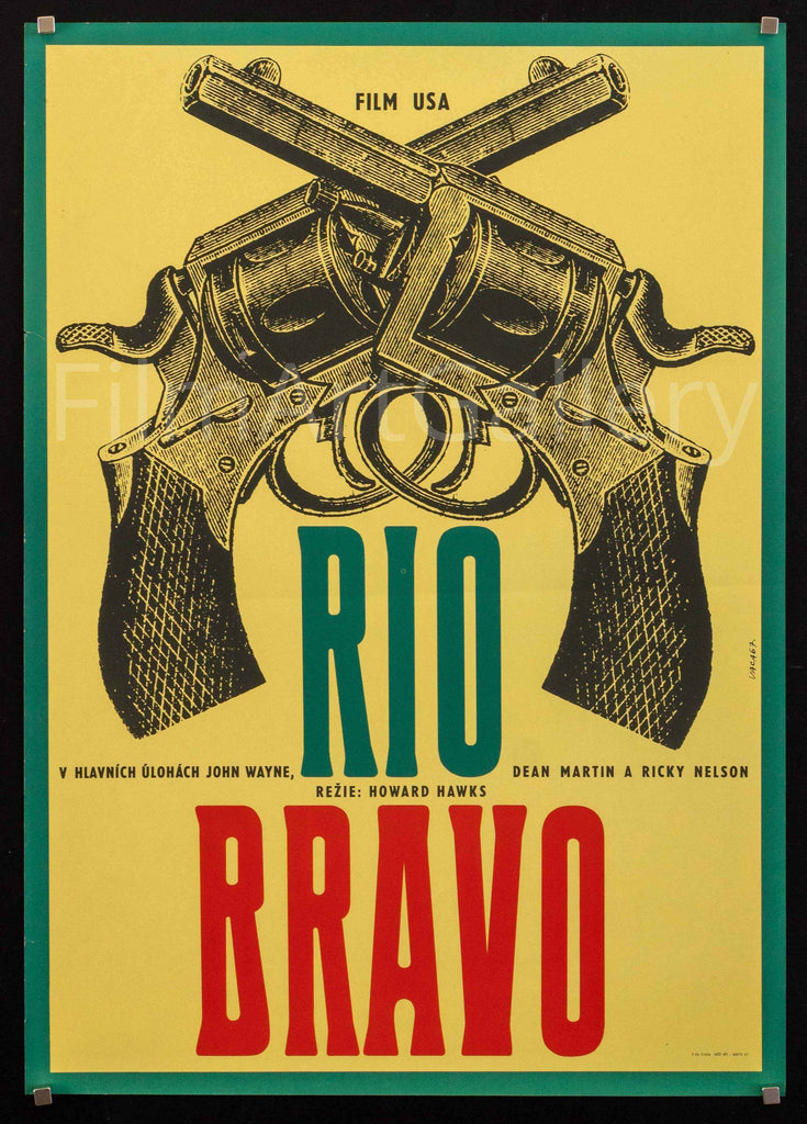 Rio Bravo Movie Poster 1969 RI German A1 (23x33)