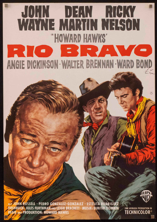 Rio Bravo Movie Poster 1969 RI German A1 (23x33)