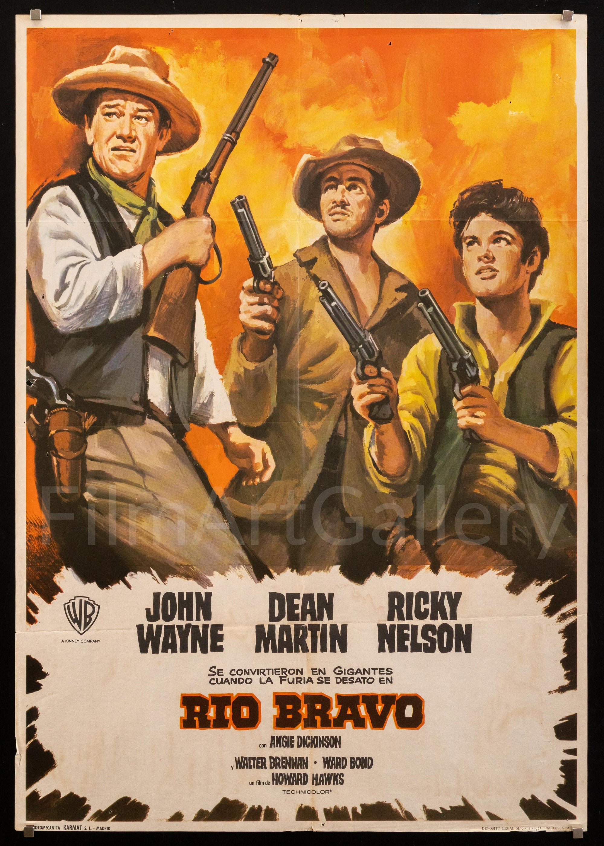 Rio Bravo Original Vintage Movie Poster