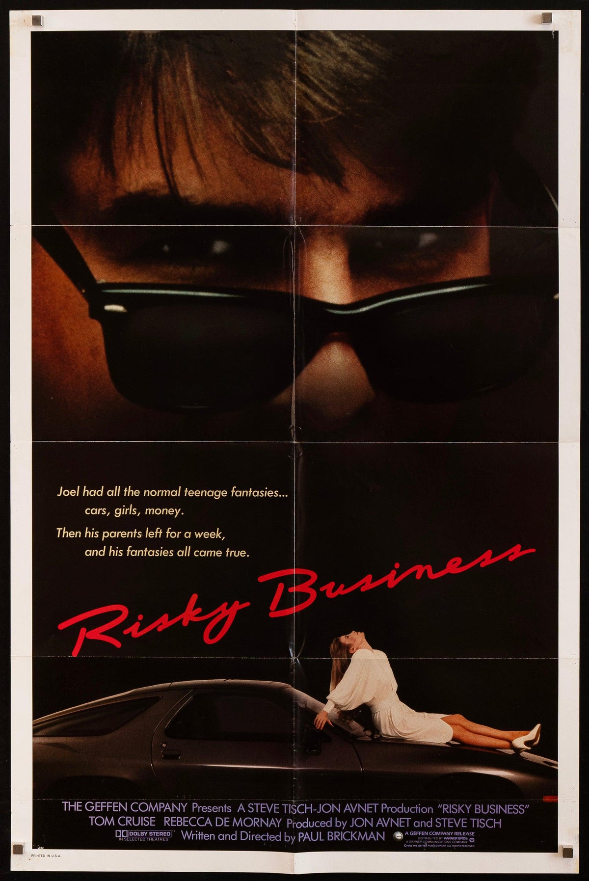 Risky Business 1 Sheet (27x41) Original Vintage Movie Poster